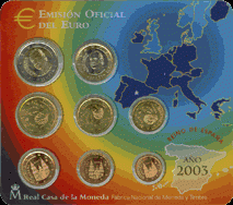 BU set Spanje 2003 Oficial